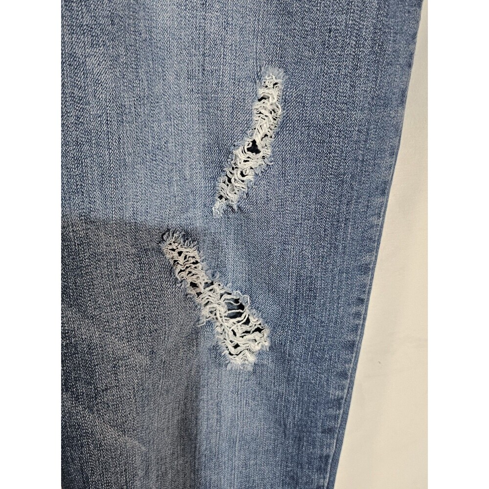 1822 Denim Butter Distressed Skinny Ankle Jeans Womens Sz 14 Raw Hem 32x27 Blue - Picture 11 of 14